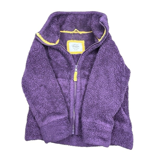 Mini Boden Purple Sherpa Fleece Jacket Size 2-3Y - Picture 1 of 3